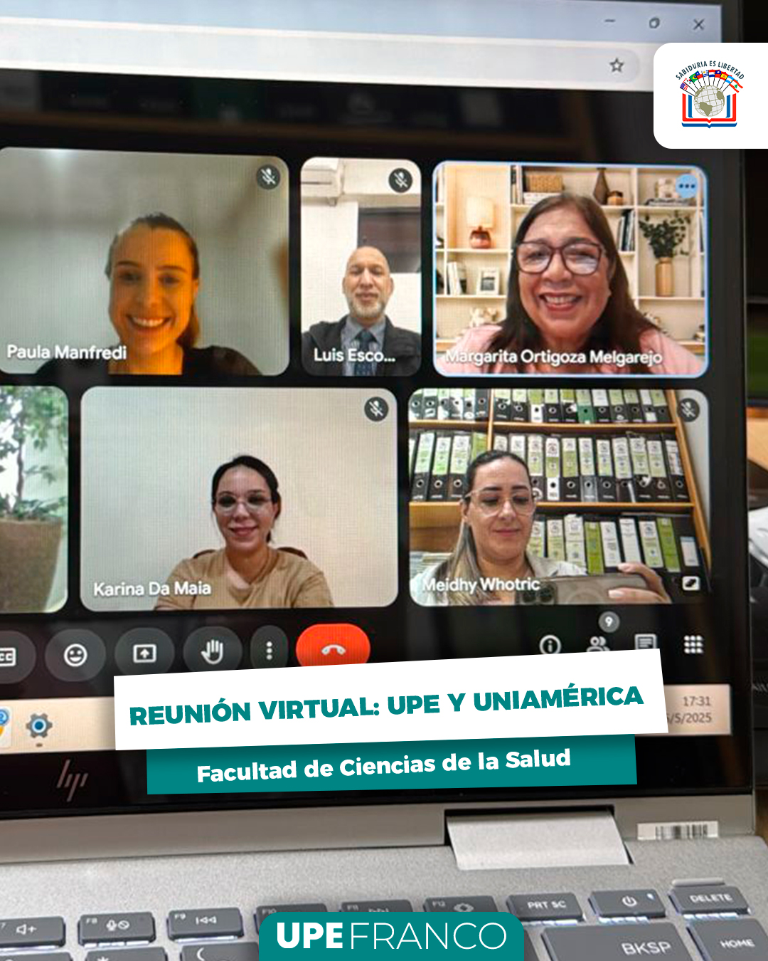 Reunión entre la FCS-UPE y UNIAMÉRICA: Alianza estratégica para movilidad docente y estudiantil